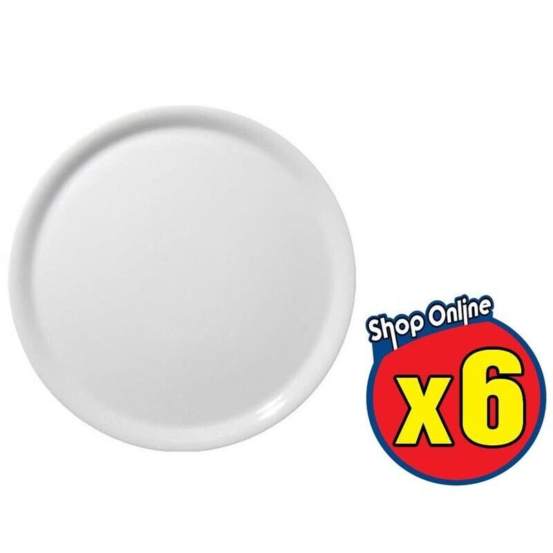 SET 6 NAPOLI PIATTO PIZZA 33 CM BIANCO