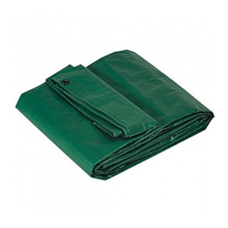 BRIXO TELONE IN POLIETILENE OCCHIELLATO NERO/VERDE PESANTE 6 X 8 MT