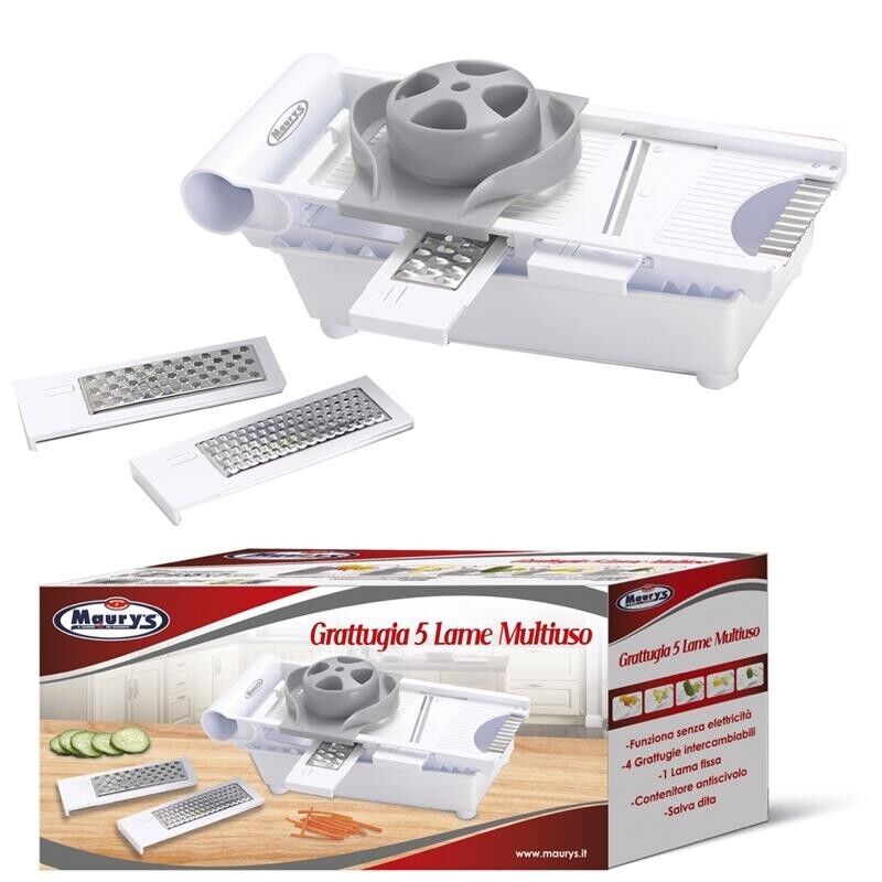 MAURY'S GRATTUGIA MANUALE CON 5 LAME MULTIUSO