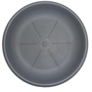 BAMA SOTTOVASO IN PLASTICA ROTONDO 22 CM IN COLORE GRIGIO