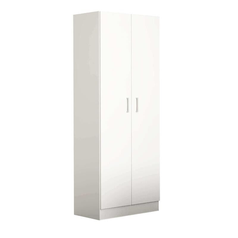 ARMADIO CON 2 ANTE BIANCO 80 X 52 X H180 CM