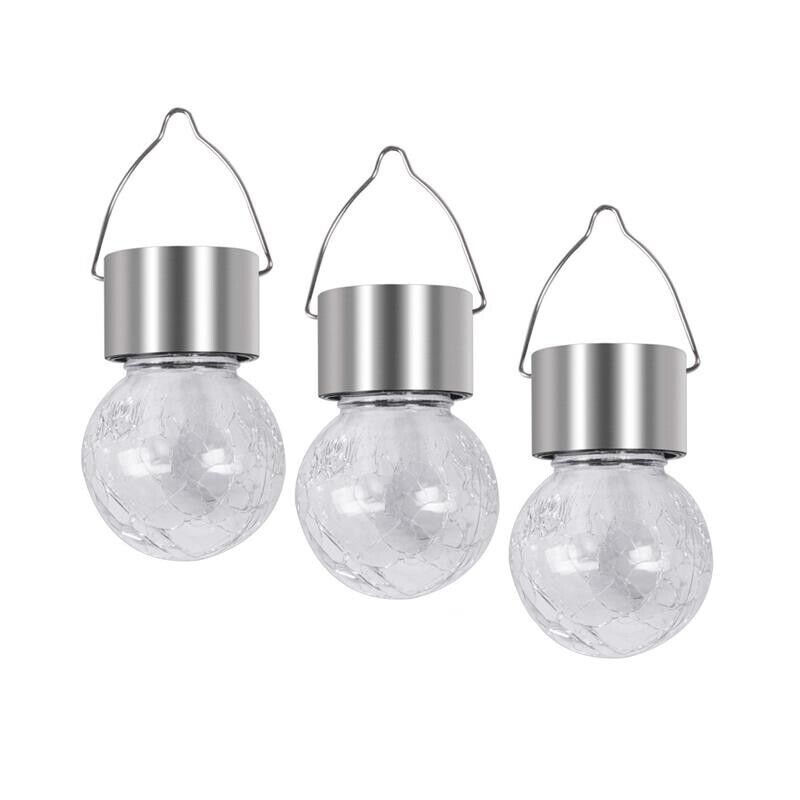 MAURY'S SET 3 LAMPADINE SOLARI 6 X H 9 CM