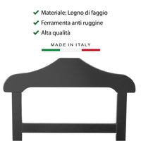 INDOSSATORE APPENDIABITI DA CAMERA IN LEGNO DI FAGGIO NERO 44 X 25 X 98 H