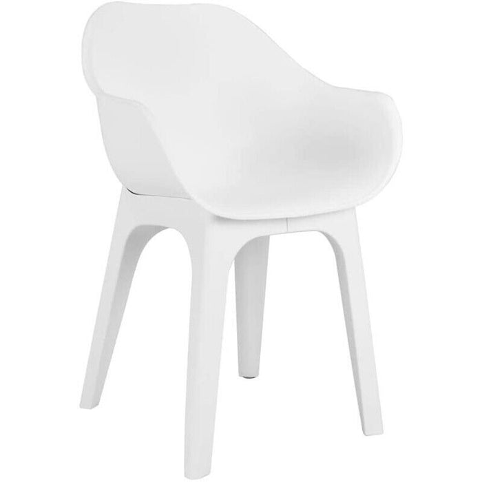 GHIBLI SEDIA POLTRONA IN PLASTICA 55 X 50,5 X H81 CM BIANCA