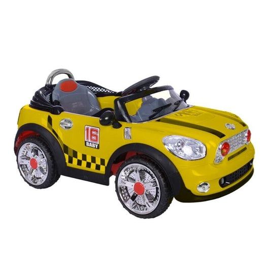 AUTO ELETTRICA CAVALCABILE 6V GIALLA 111 X 63 X H51 CM