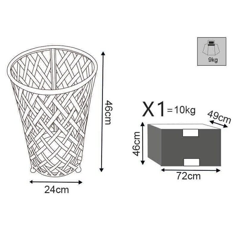PORTAOMBRELLI BRIGITTE COLORE BIANCO ANTICO