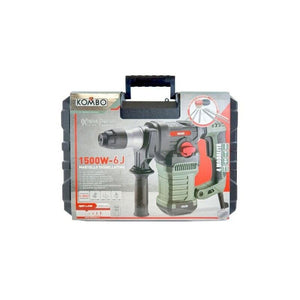 KOMBO MARTELLO TASSELLATORE IN VALIGETTA DA 1500 W CON 4 FUNZIONI