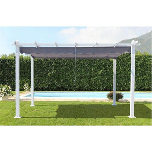 GAZEBO ASTORIA 3 X 4 TORTORA CON TELO IN POLIESTERE GRIGIO 180 GR