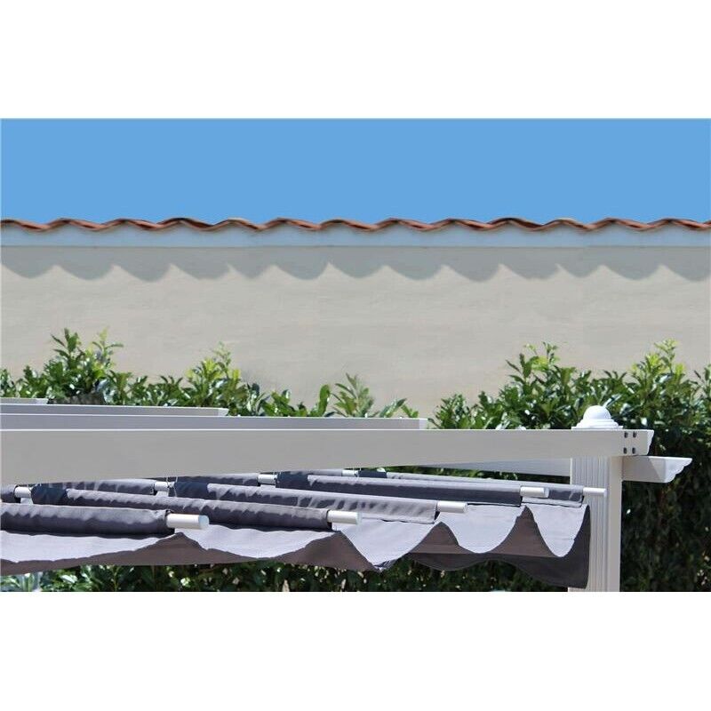 GAZEBO ASTORIA 3 X 4 TORTORA CON TELO IN POLIESTERE GRIGIO 180 GR