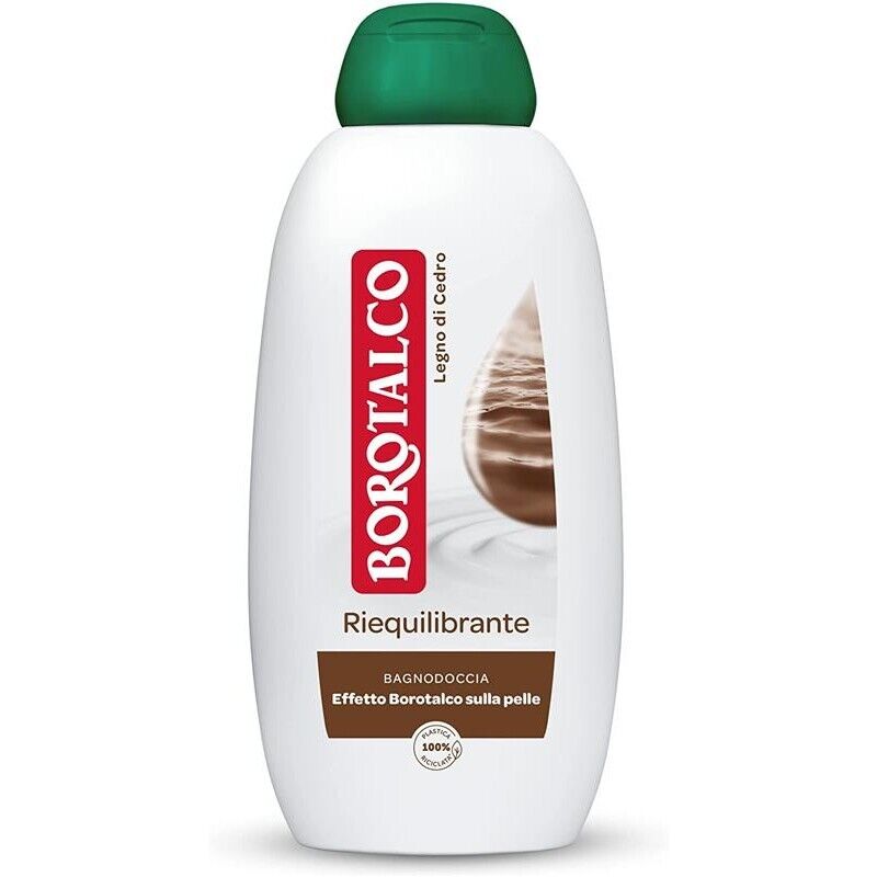 BOROTALCO BAGNODOCCIA RIEQUILIBRANTE AL LEGNO DI CEDRO IN FORMATO DA 600 ML
