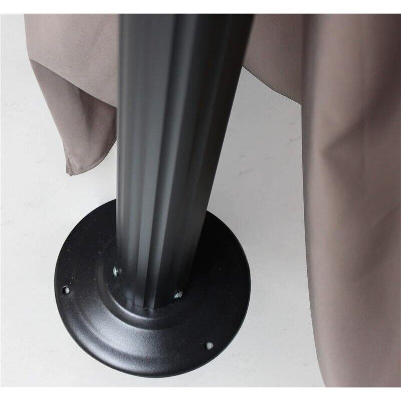 AULUS GAZEBO DA GIARDINO 3 X 4 MT IN ALLUMINIO COMPLETO DI PARETI LATERALI