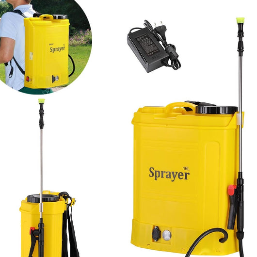 Pompa a Spalla 16LT Nebulizzatore Batteria Ricaricabile 12V Spruzzatore elettrico