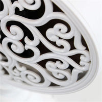 OROLOGIO DA APPOGGIO LUDOVIC TONDO IN FERRO BIANCO 16,5 X 8,5 X H22,5 CM