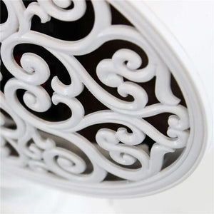 OROLOGIO DA APPOGGIO LUDOVIC TONDO IN FERRO BIANCO 16,5 X 8,5 X H22,5 CM