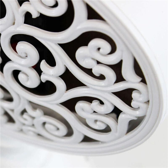 OROLOGIO DA APPOGGIO LUDOVIC TONDO IN FERRO BIANCO 16,5 X 8,5 X H22,5 CM