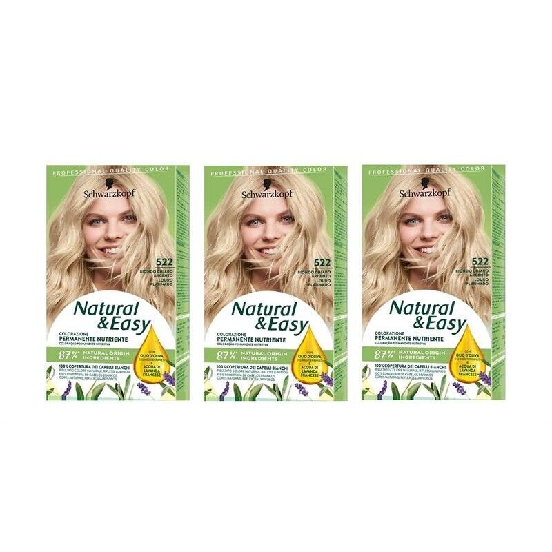 NATURAL & EASY TINTA PER CAPELLI 522 BIONDO CHIARO NATURALE