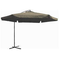 OMBRELLONE DA GIARDINO LAMPARA 3 METRI CON MANOVELLA TORTORA