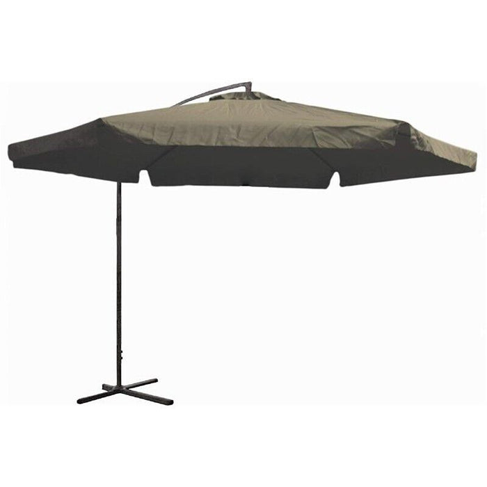 OMBRELLONE DA GIARDINO LAMPARA 3 METRI CON MANOVELLA TORTORA