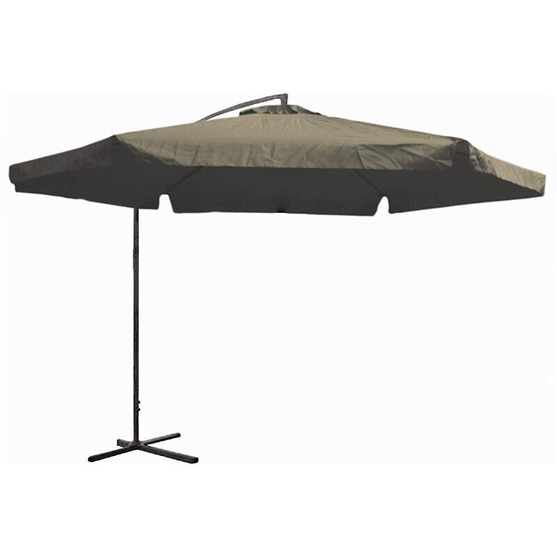 OMBRELLONE DA GIARDINO LAMPARA 3 METRI CON MANOVELLA TORTORA