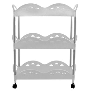 CARRELLO DA CUCINA GIOIA IN COLORE BIANCO CON 3 CESTELLI