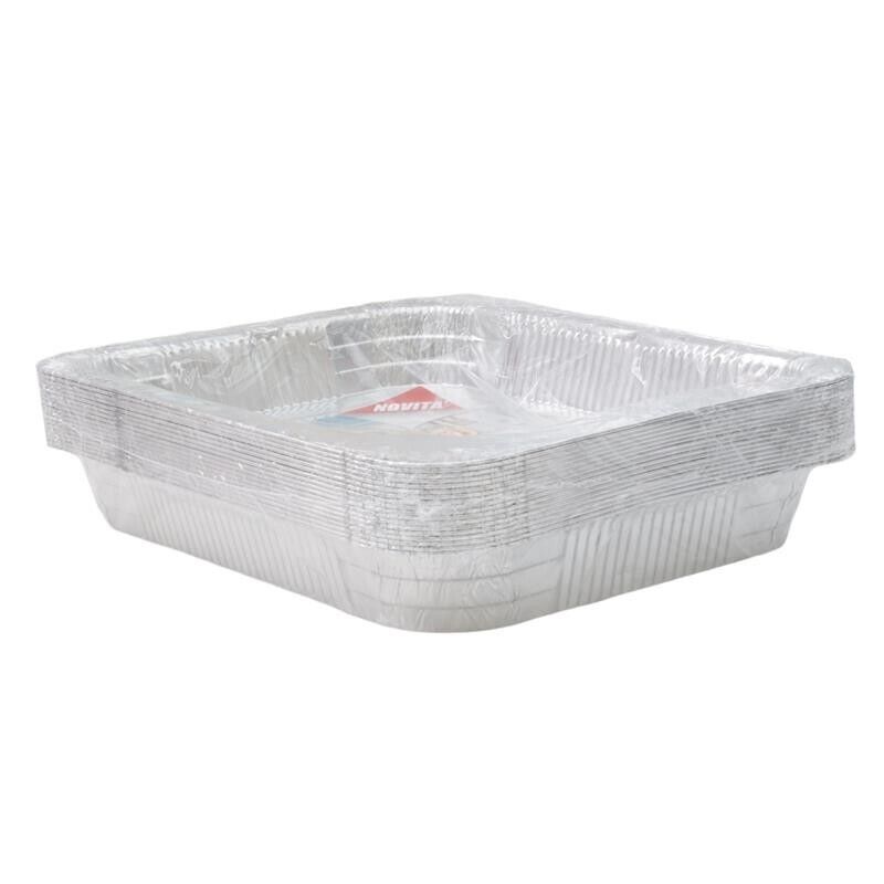 MAURY'S CONTENITORI ALLUMINIO 8 PORZIONI 18PZ PER COTTURA E CONSERVAZIONE ALIMENTI