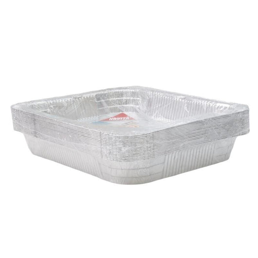 MAURY'S CONTENITORI ALLUMINIO 8 PORZIONI 18PZ PER COTTURA E CONSERVAZIONE ALIMENTI