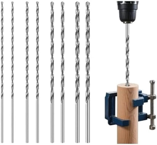 Set di 8 Lunghe Forbici per Legno - 200mm di Lunghezza per Forare Ghiere Profonde