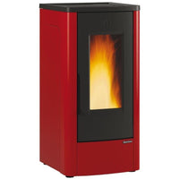 DAHIANA EXTRAFLAME STUFA A  PELLET COLORE BORDEAUX 10 KW