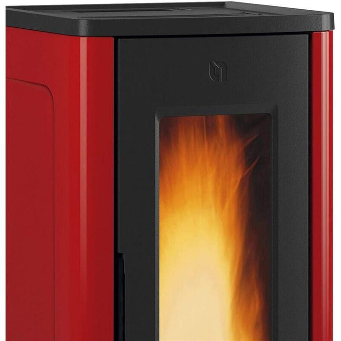 DAHIANA EXTRAFLAME STUFA A  PELLET COLORE BORDEAUX 10 KW