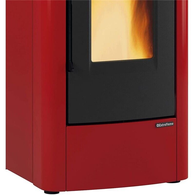 DAHIANA EXTRAFLAME STUFA A  PELLET COLORE BORDEAUX 10 KW