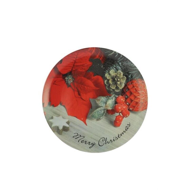 MAURY'S PIATTO NATALIZIO DI CERAMICA CON DECORO ASSORTITO DA 30 CM