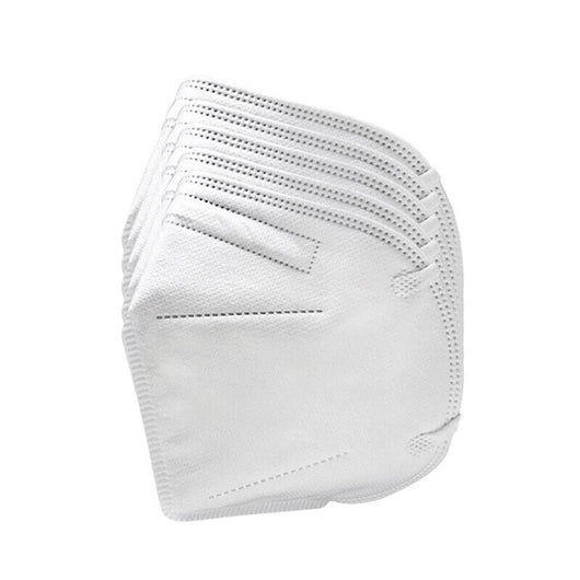 SET 5 MASCHERINE FFP2 DI COLORE BIANCO CON 5 GANCI SALVAORECCHIE