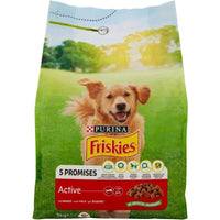 FRISKIES ACTIVE CROCCHETTE IN FORMATO DA 3KG CON MANZO