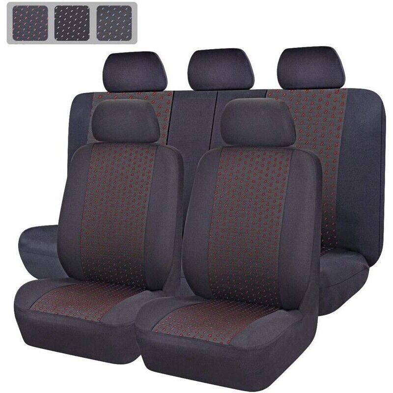 SET COPRISEDILE UNIVERSALE GOLDEN CON FINITURA ROSSA