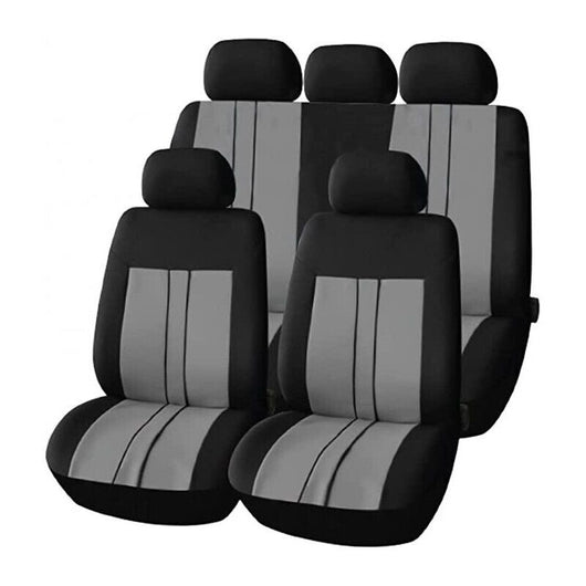 COPRISEDILE COORDINATO IN SET DA 6 PEZZI DI FACILE MONTAGGIO IN COLORE GRIGIO