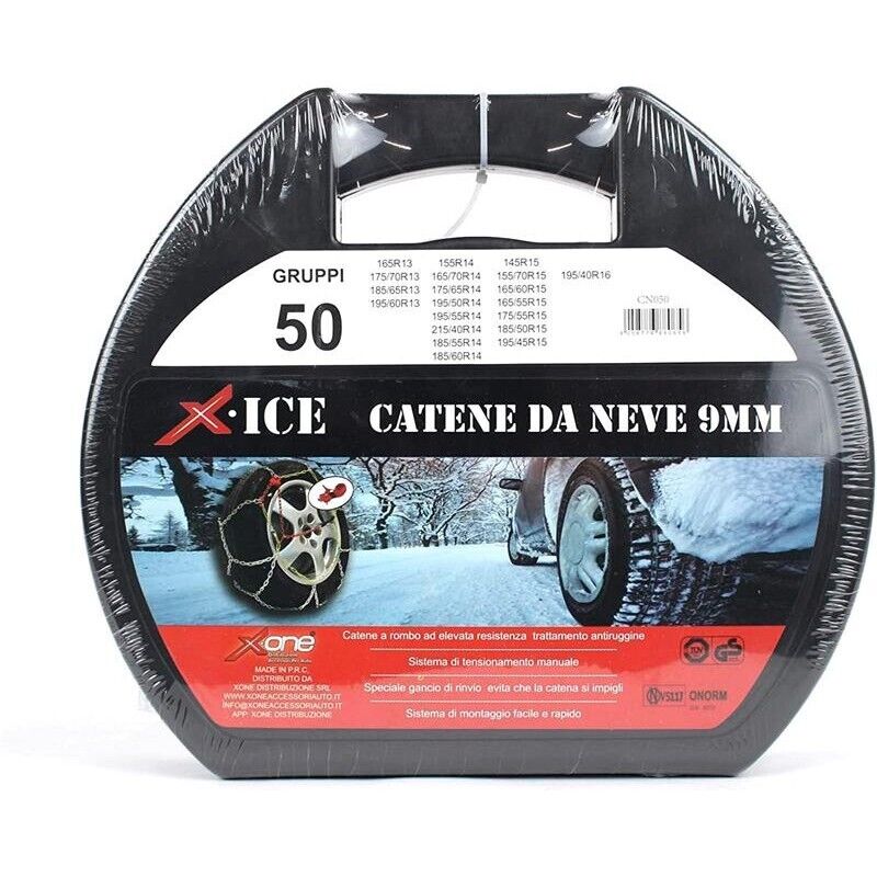 CATENE DA NEVE GRUPPO 50 CON SPESSORE 9 MM