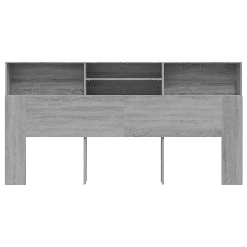 Testiera con Contenitore Grigio Sonoma 200x19x103,5 cm 817259