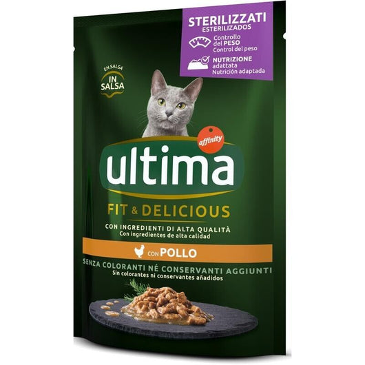 ULTIMA CAT BOCCONCINI PER GATTI STERILIZZATI IN BUSTINA DA 85 GR AL POLLO