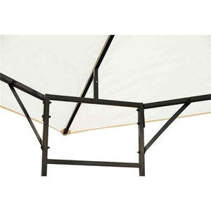 TENDONE PER GAZEBO DA GIARDINO IN METALLO 3 X 3MT COLORE BIANCO