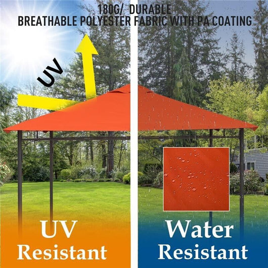TELO TRASPIRANTE PER GAZEBO 3 X 3 MT IN COLORE ARANCIONE