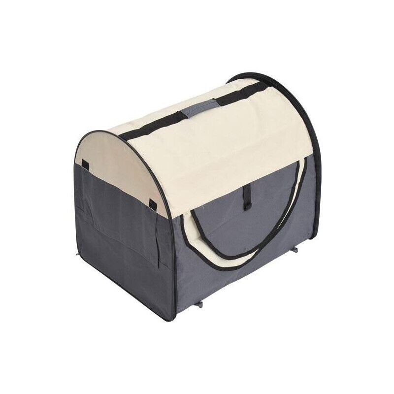 TRASPORTINO PER CANI E GATTI PIEGHEVOLE 46 X 36 X 41 CM COLORE GRIGIO