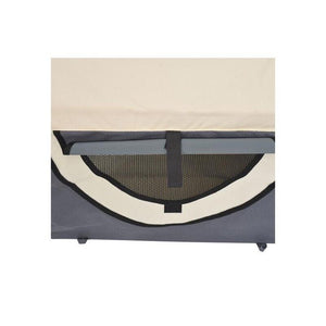 TRASPORTINO PER CANI E GATTI PIEGHEVOLE 46 X 36 X 41 CM COLORE GRIGIO