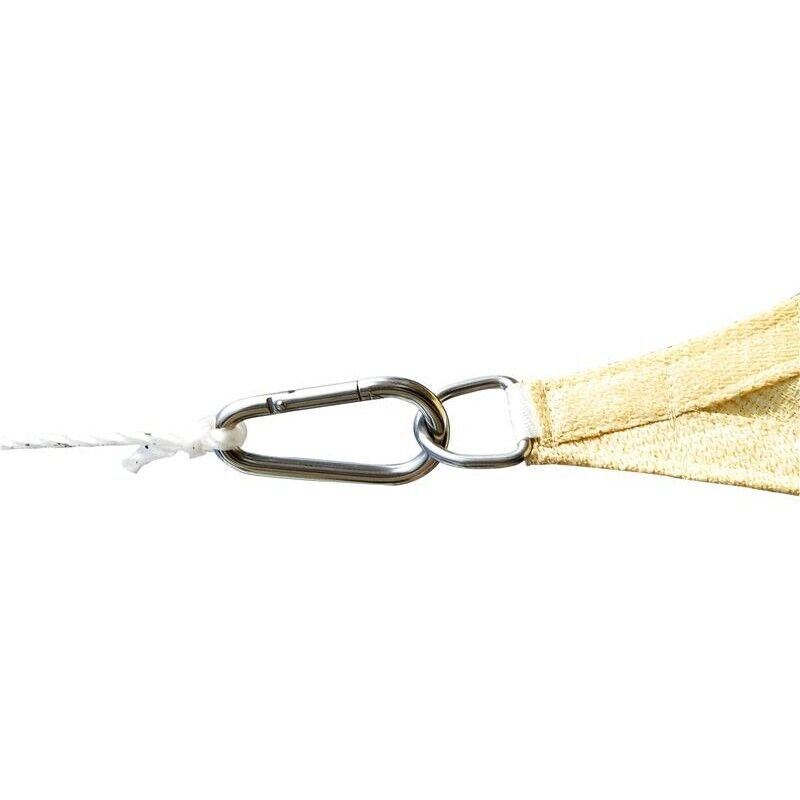 TENDA DA SOLE A VELA QUADRATA IN HDPE 360 X 360 CM IN COLORE SABBIA