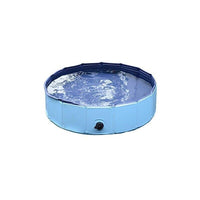 PISCINA PER CANI PORTATILE E PIEGHEVOLE IN PVC Ø80 X 20 CM BLU