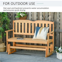 PANCHINA DA GIARDINO A DONDOLO 2 POSTI CON BRACCIOLI IN LEGNO DI ABETE