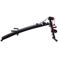 PANCA PER ADDOMINALI INCLINATA MULTIFUNZIONE E REGOLABILE 56.5 X 135 CM