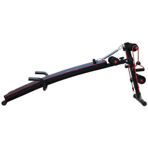 PANCA PER ADDOMINALI INCLINATA MULTIFUNZIONE E REGOLABILE 56.5 X 135 CM