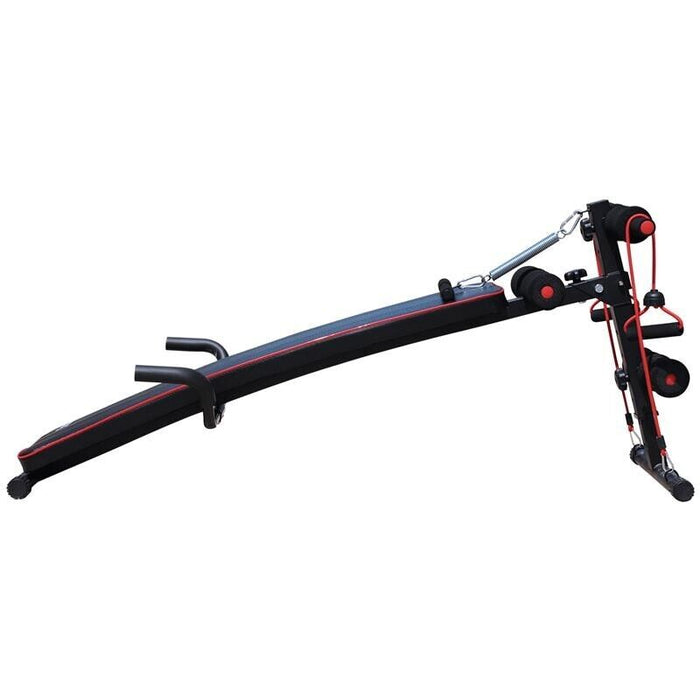 PANCA PER ADDOMINALI INCLINATA MULTIFUNZIONE E REGOLABILE 56.5 X 135 CM