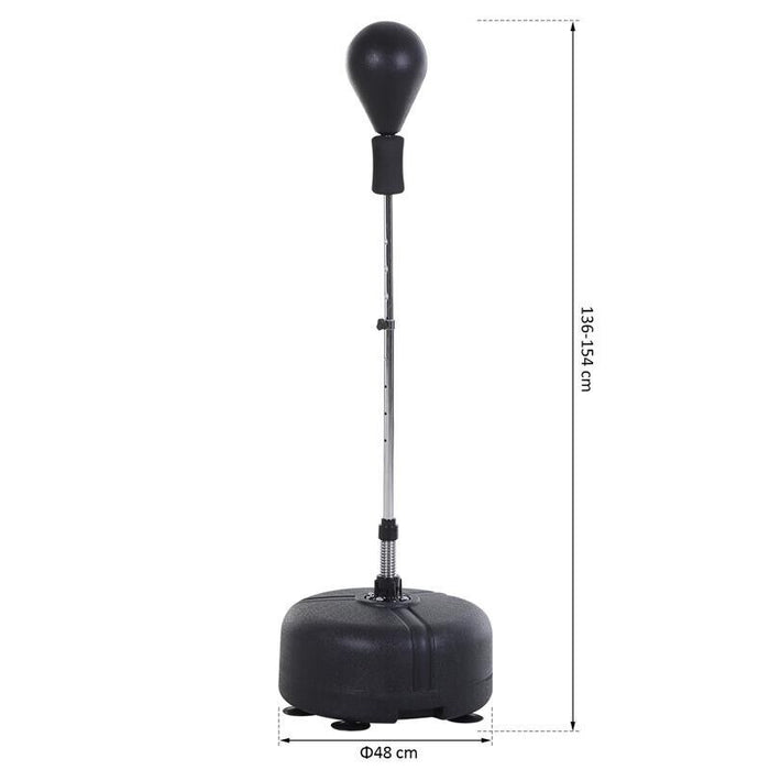 PUNCHING BALL SACCO BOXE DA TERRA CON GUANTONI INCLUSI ALTEZZA REGOLABILE