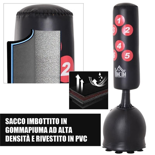 SACCO DA BOXE DA TERRA SACCO DA PUGILE FIT BOXE PER ADULTI E BAMBINI